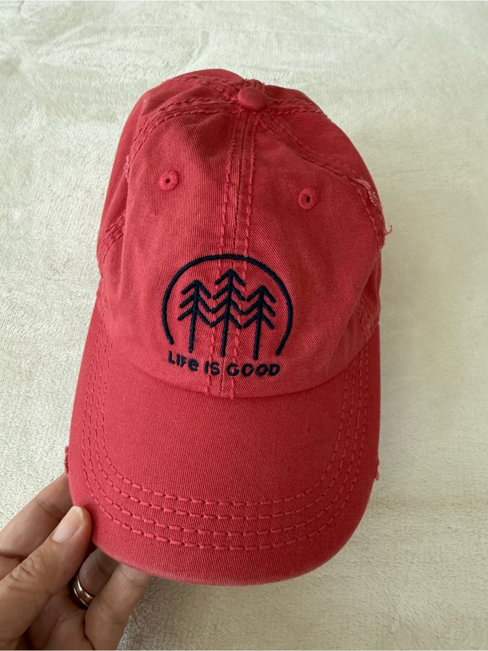Life is Good sunwashed chill cap embroidered tree Adjustable NEW